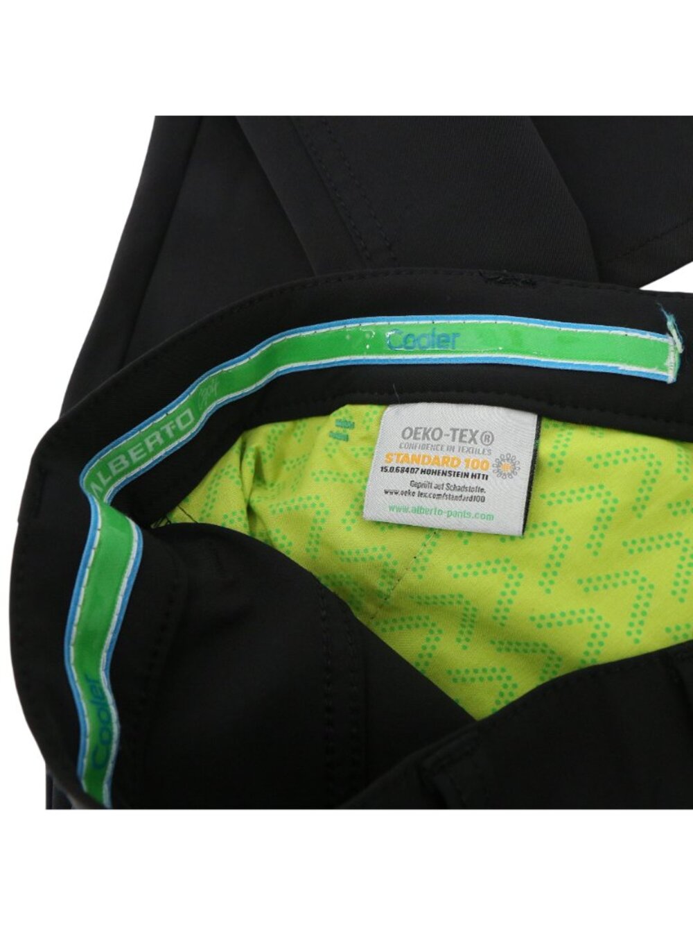 Alberto Pro Cooler Dry Golf 3XDry Modern Fit Black Pants 50 34 - Picture 6 of 9